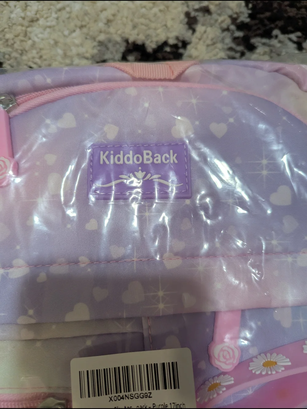 Pastel Purple & Pink Rainbow Kids Backpack